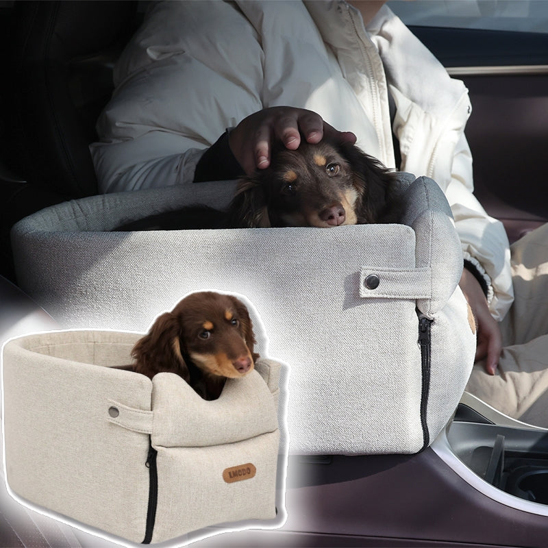 Portable Dog Car Seat Bed and Carrier for Small Dogs and Cats - Safety Travel Bag Accessories