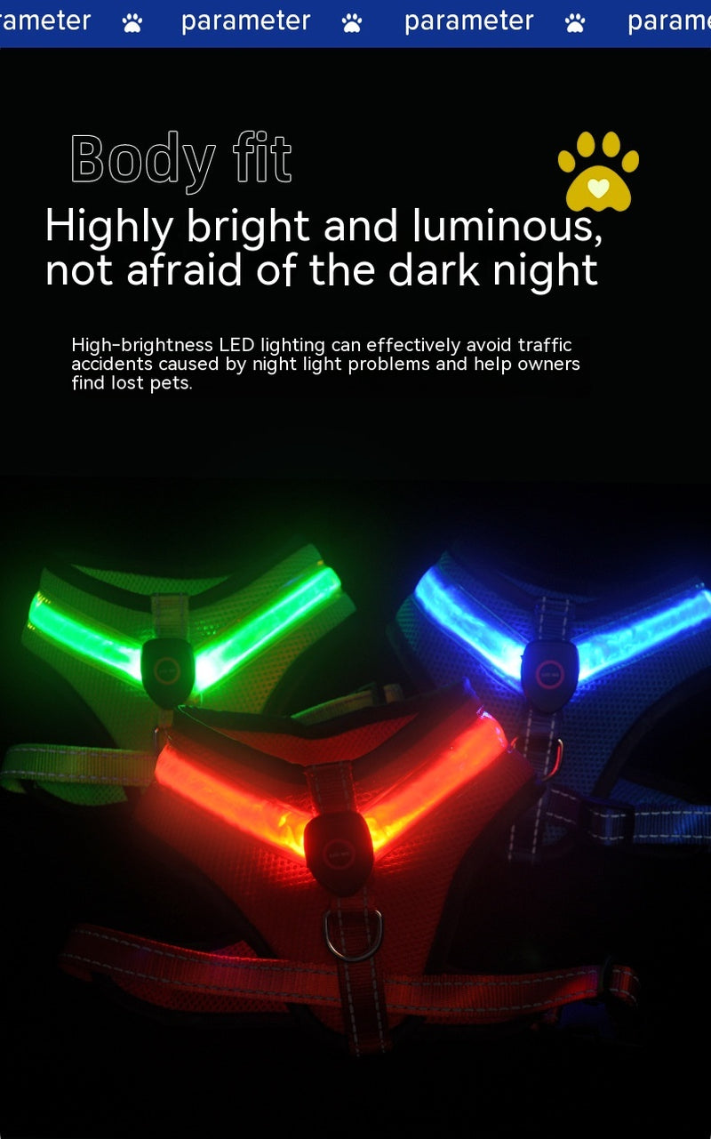 LED Safety Dog Harness 