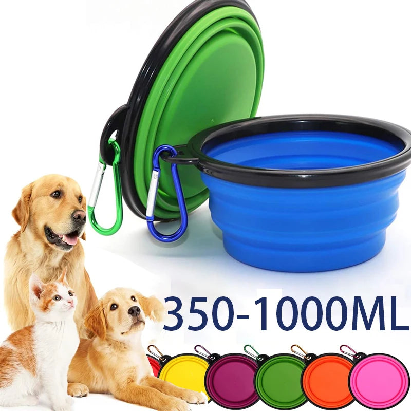 Collapsible Silicone Dog Bowl